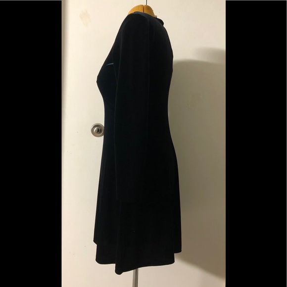 Teddi Evening Velvet Dress 8 Elegant Classic A-Line Stretch Dress - Picture 2 of 11